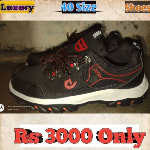 2 in 1 deal ZUODI brand shoes with Free Watch 40 size