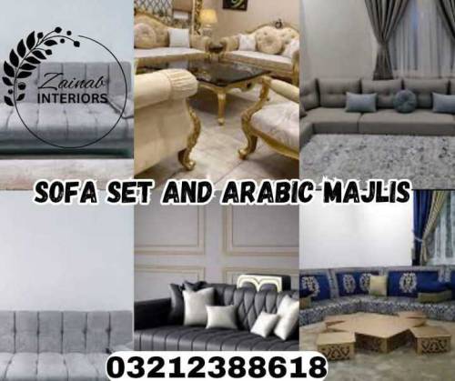 sofa set and Arabic majlis 