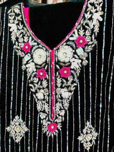 3 piece embroidered suit