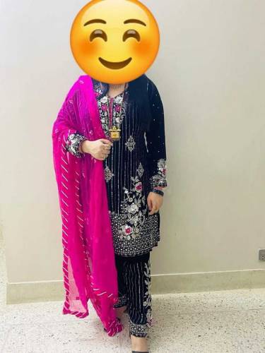 3 piece embroidered suit