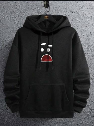   1 Pc Men's Fleece Printed Hoodie