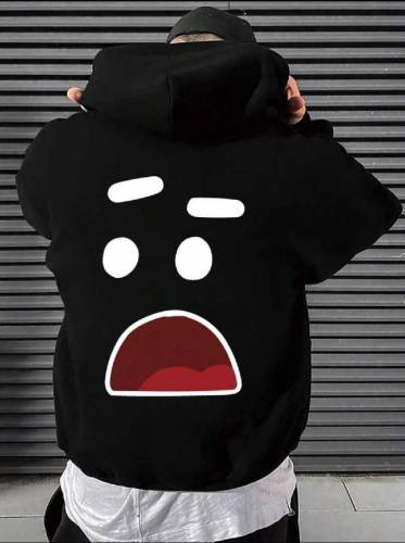   1 Pc Men's Fleece Printed Hoodie
