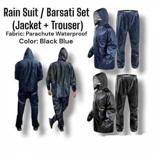 Unisex Waterproof Rain Suit Coat With Trouser Contact No: 0346-8463413