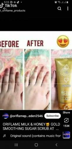 Milk and honey gold sugar scrub buy now Limited stock