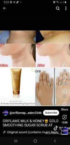 Milk and honey gold sugar scrub buy now Limited stock