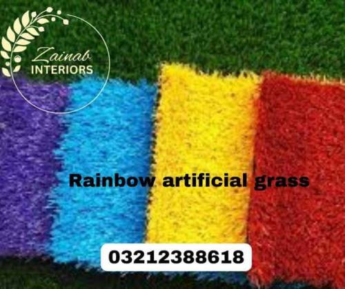 rainbow artificial grass 