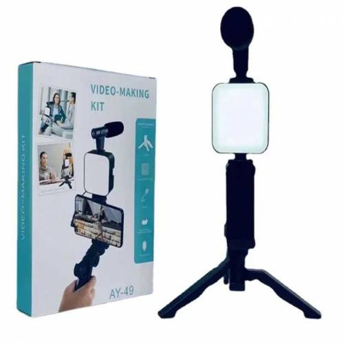AY-49 Mobile Phone Vlog Selfie Stick Short Video Live Broadcast Fill L