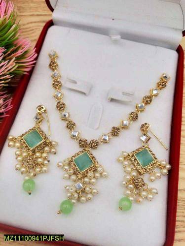 Elegent zircon stone necklace set