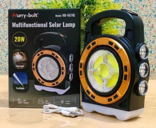Solar powered rechargeable led cramping lantern 