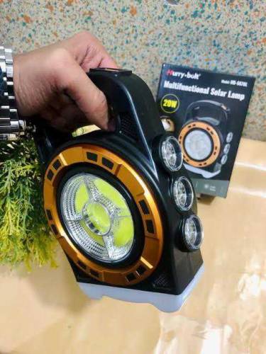 Solar powered rechargeable led cramping lantern 
