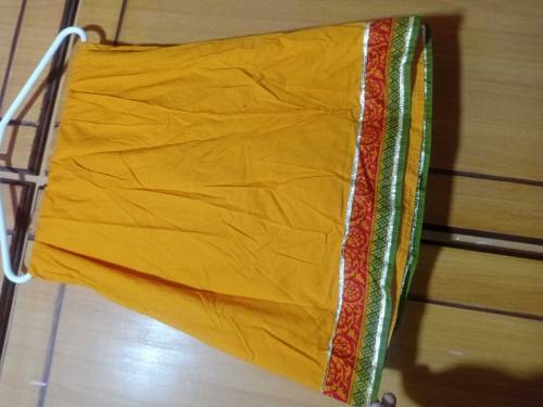 Yellow Frok with potli 