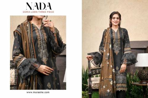 Doria lawn 3pcs woman unstitched suit