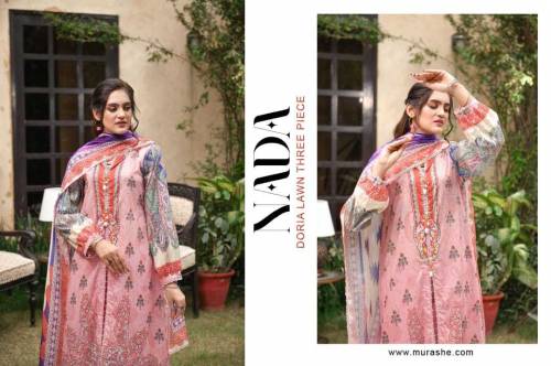 Doria lawn 3pcs woman unstitched suit