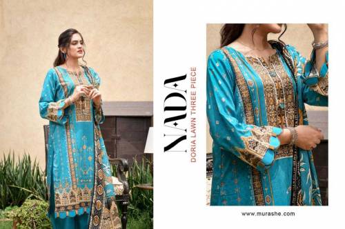 Doria lawn 3pcs woman unstitched suit