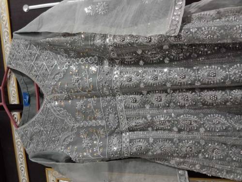 Grey maxi frock medium 