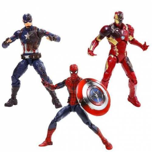 multicolor plastic actions figures