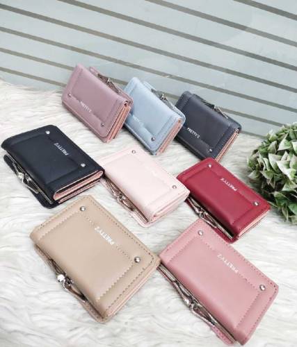 🎀 *Leather Luxury Mini Wallet For Womens*🎀