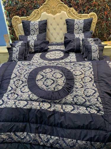  14 Pcs Silk Jacquard Embroidered Bridal Set