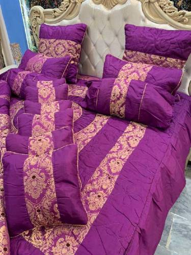 14 Pcs Silk Jacquard Embroidered Bridal Set
