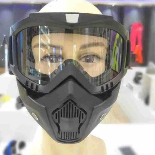 transparent glass durable black helmet
