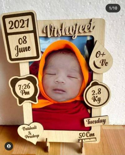 Baby Frame in Ply Available With stand in wooden and acrallic 