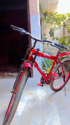 maroon Ferrari cycle with premium design for sale 