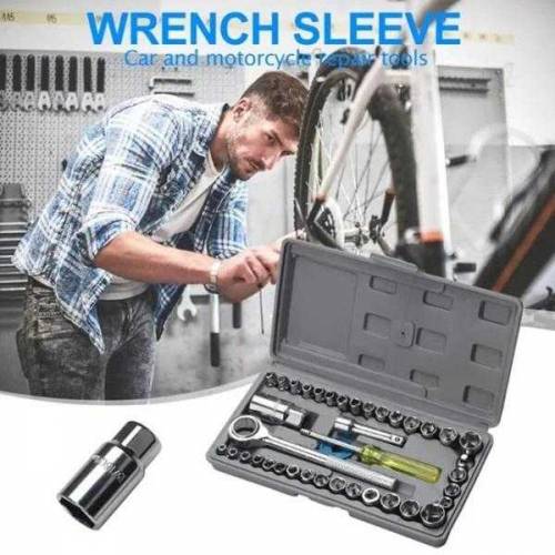Product Name*: 40 Pcs Chrome Vanadium Steel Tool Kit Set