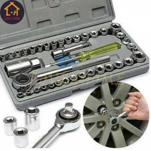 Product Name*: 40 Pcs Chrome Vanadium Steel Tool Kit Set