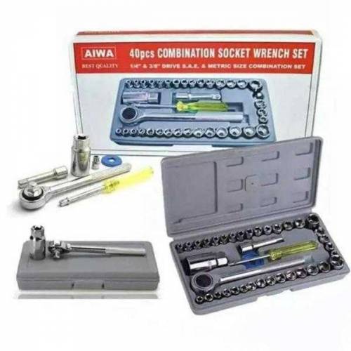 Product Name*: 40 Pcs Chrome Vanadium Steel Tool Kit Set