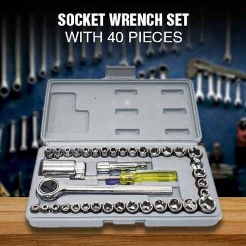 Product Name*: 40 Pcs Chrome Vanadium Steel Tool Kit Set