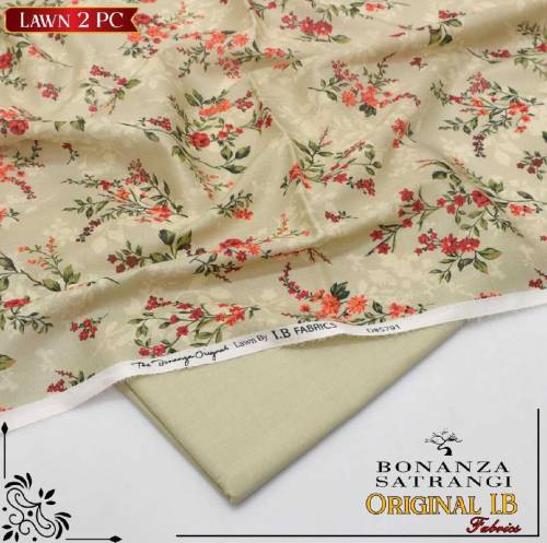 women's 2 pc Unstitched Suit 