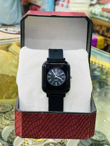 men stylish black watch.