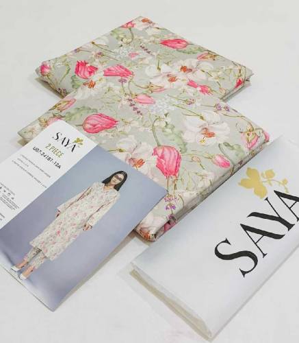 Allover 2pcs lawn suit 