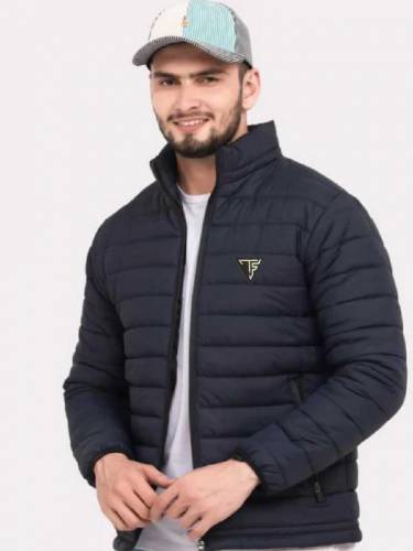 *Product Name*: Men's hyderPlain Puffer Jacket - 1 Pc Stylish Winter W