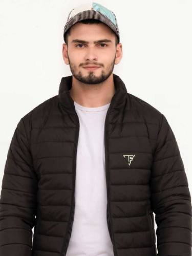 *Product Name*: Men's hyderPlain Puffer Jacket - 1 Pc Stylish Winter W