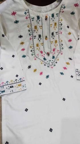 •  Shirt Fabric: Linen•  Pattern: Embroidered•  Trouser Fabric: Linen•