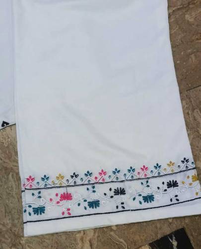 •  Shirt Fabric: Linen•  Pattern: Embroidered•  Trouser Fabric: Linen•