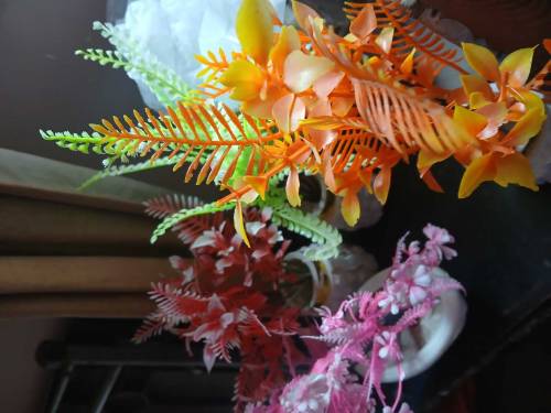 artificial flowers with port 