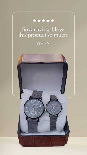 •  Material: Leather•  Display Format: 12-Hour Format•  Product Featur