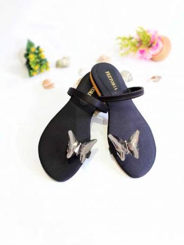 Fancy woman Rexine flate with squanins stylish footwear for every occa