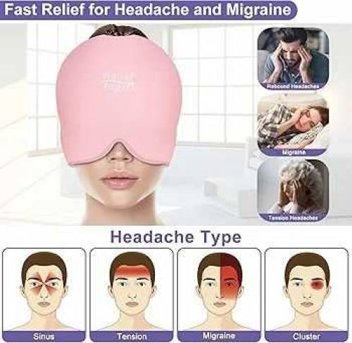 Migraine Relief Gel Cap | Headache Relief Cap|Migraine relief mask