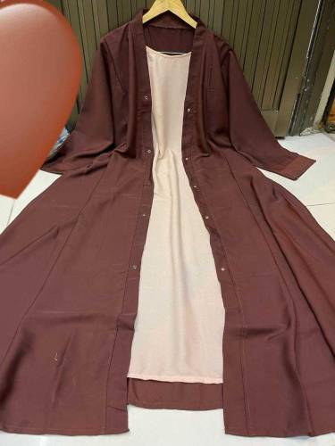 Stylish Classic Abaya With Inner Set