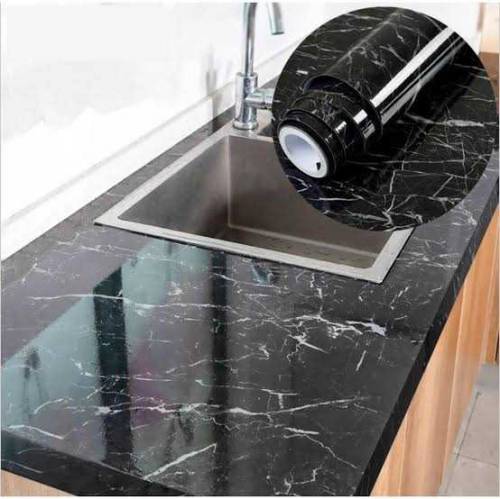 waterproof Marble Sheet Sticker | White & Grey /Black&White