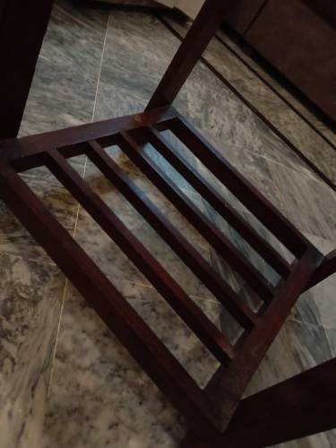 Set of Wooden Glass-Top Tables for Sale