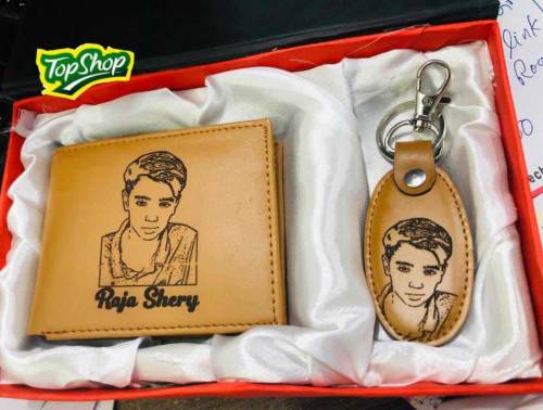      *Customized Picture Wallet With Keychain*
