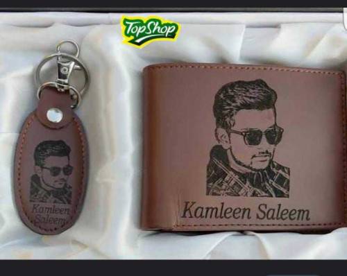      *Customized Picture Wallet With Keychain*