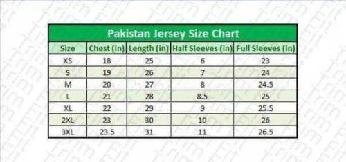 Pakistan cricket jersey