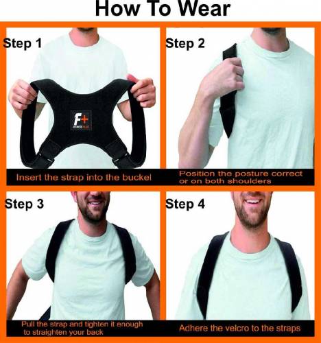 Posture Corrector Belt - Non-Slip Grip aur Adjustable Design