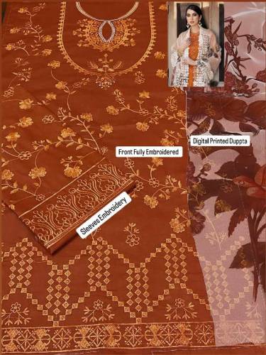 *💕Summer  Collection 2025💕**Brand Name : ZARA SHAHJHAN**Airjet Lawn   