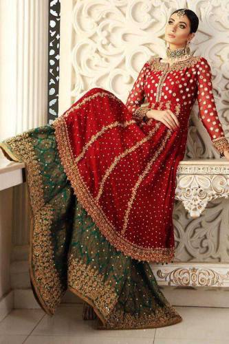 3 Pcs Women's Unstitched Embroidered Suit